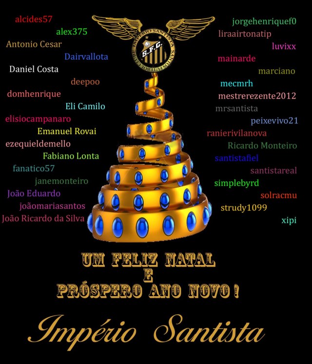 Boas Festas a todos os participantes do Império Santista !