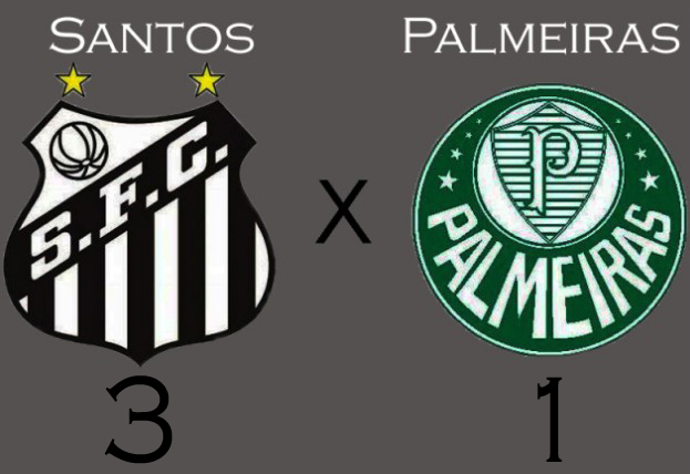 Santos vence o Palmeiras na Vila !