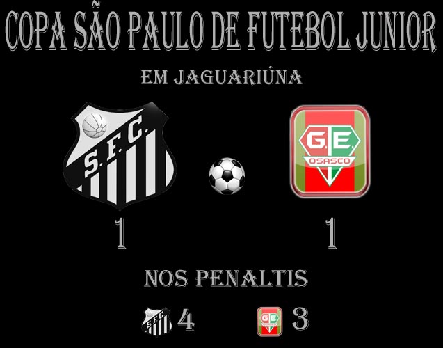 O Santos elimina o Osasco nos penaltis !