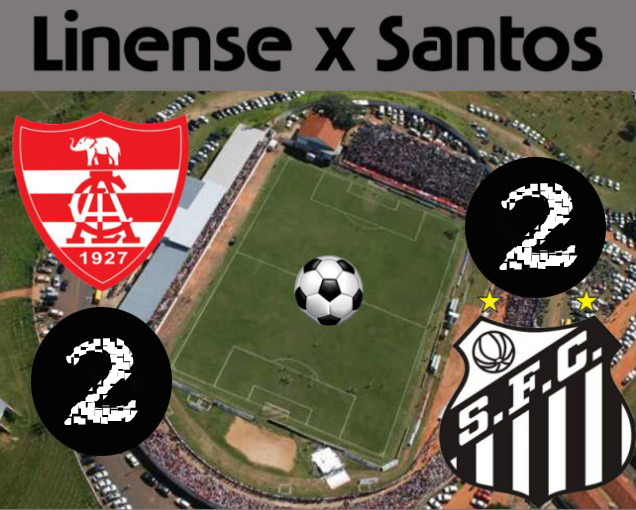Linense e Santos empatam em Lins !
