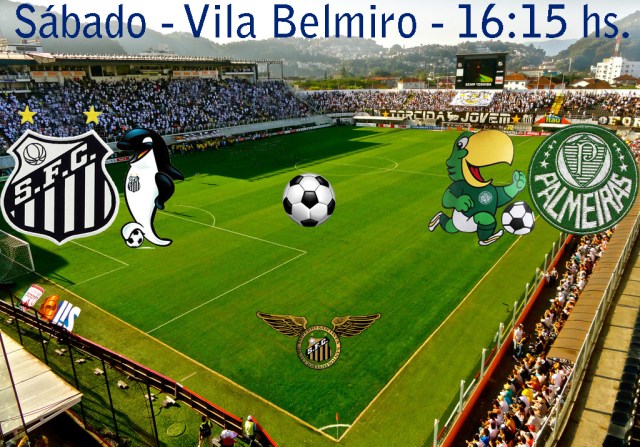 O Santos recebe o Palmeiras na Vila !