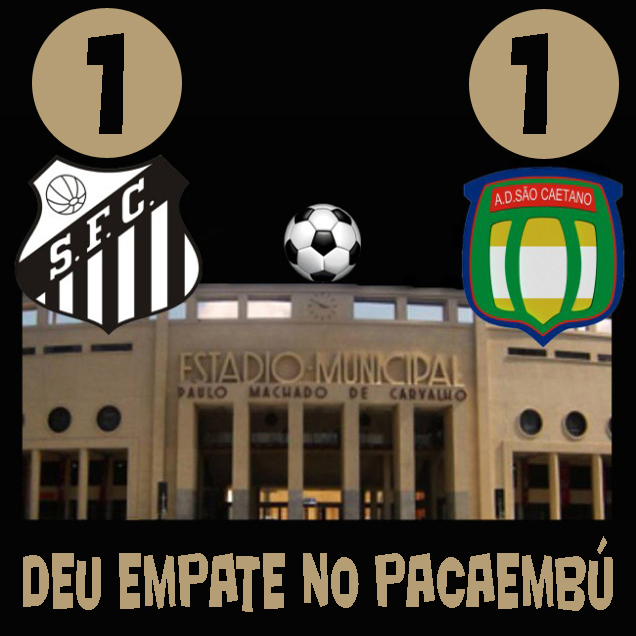 Deu empate no Pacaembú !