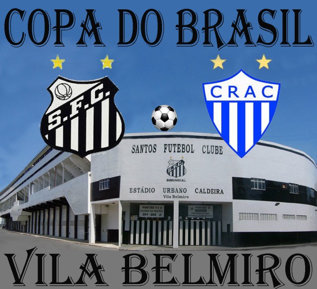 O Santos F.C. recebe o Crac de Goiás na Vila !
