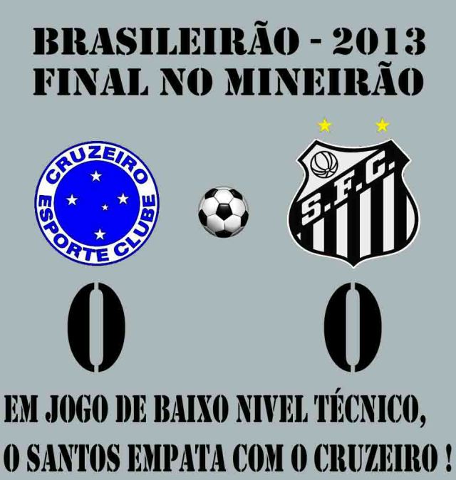 O Santos arranca empate no Mineirão !