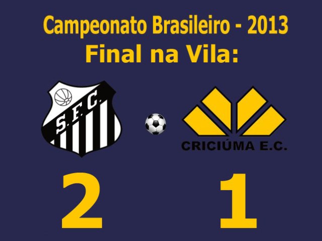 Em jogo de baixo nível técnico, o Santos bate o Criciúma na Vila Belmiro !