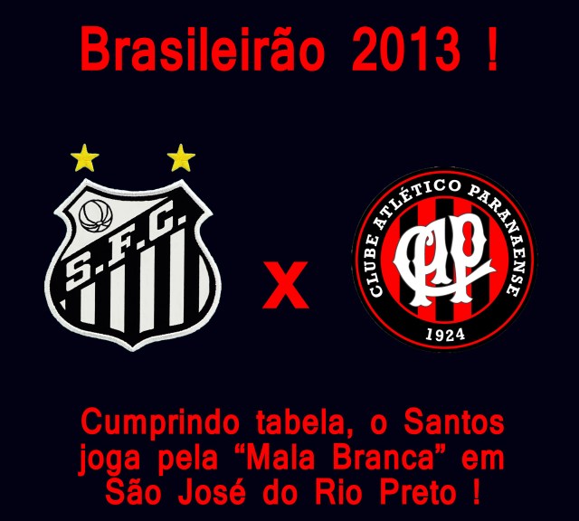 Como coadjuvante, o Peixe encara o Atlético Paranaense em São José do Rio Preto !