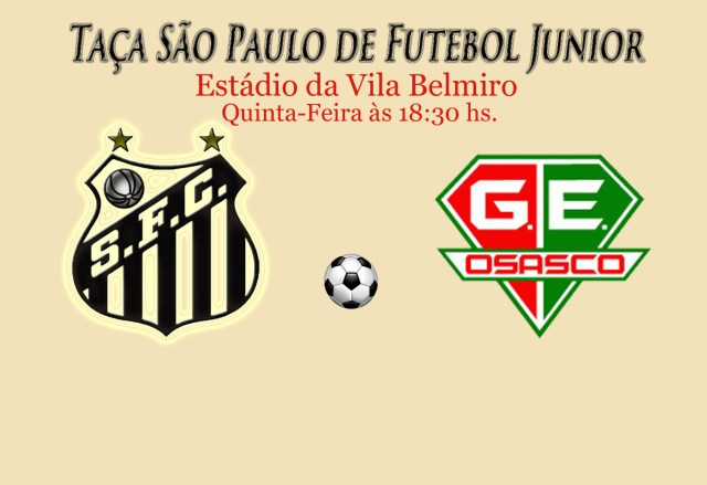 O Peixe recebe o Grêmio Osaco na Vila, pela terceira fase da Copa São Paulo !