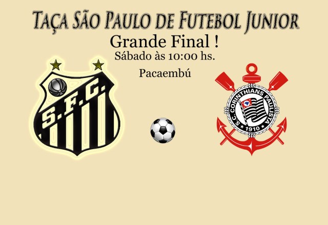 Santos e Corinthians fazem a grande final da Copa São Paulo de Futebol Junior no Pacaembú !