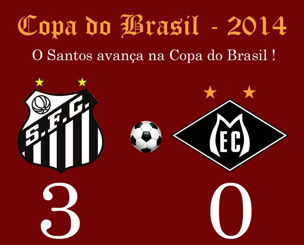O Peixe vence o fraco time do Mixto, e avança na Copa do Brasil !